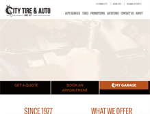 Tablet Screenshot of citytire.com